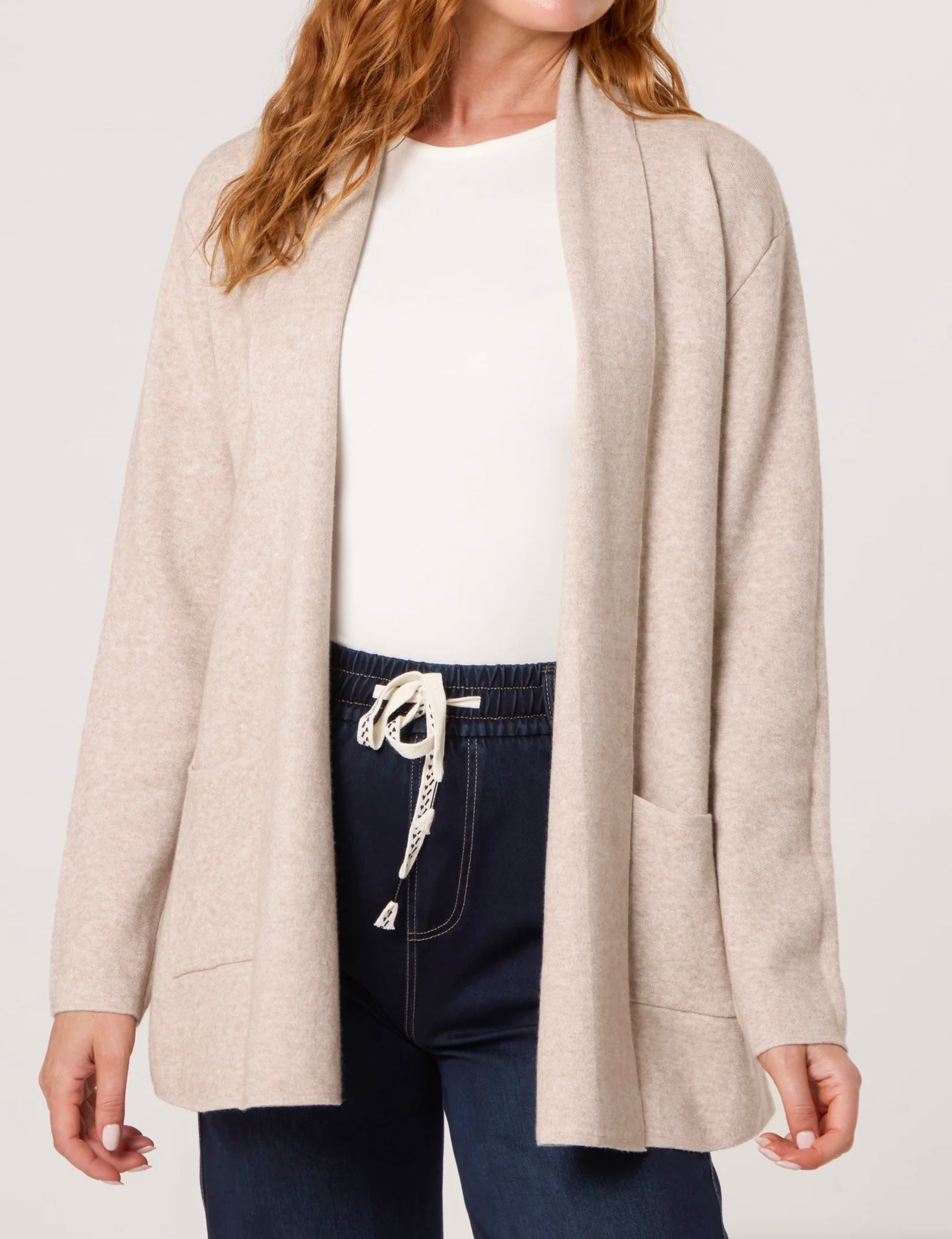 Pocket Detail Longline knit Cardigan