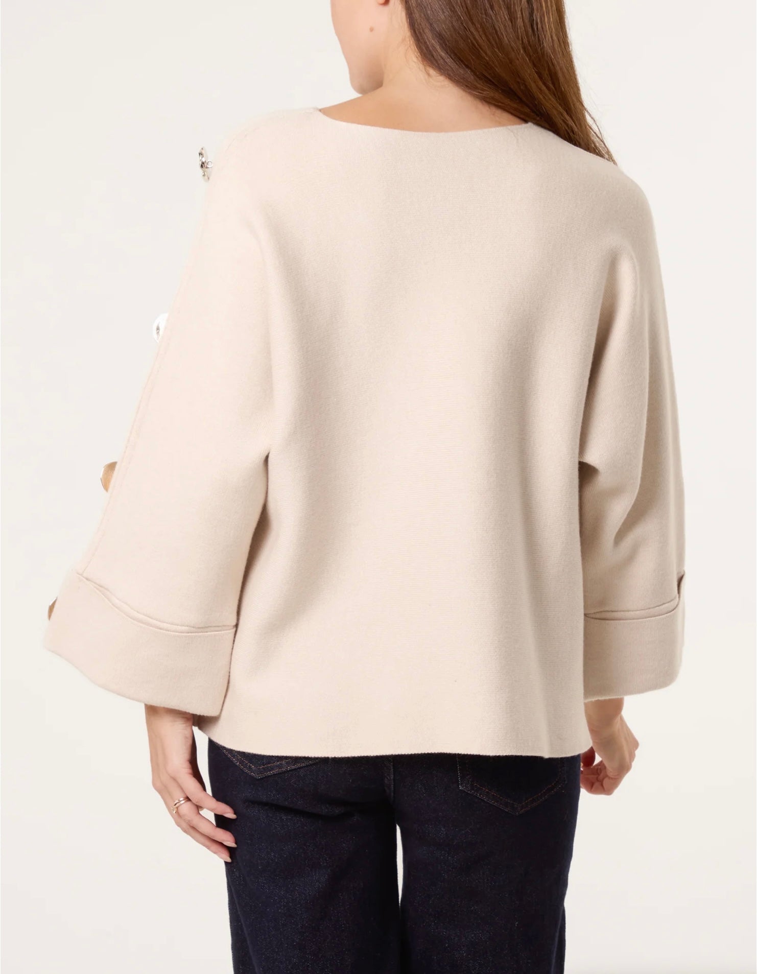 Gold Button Detail Jumper