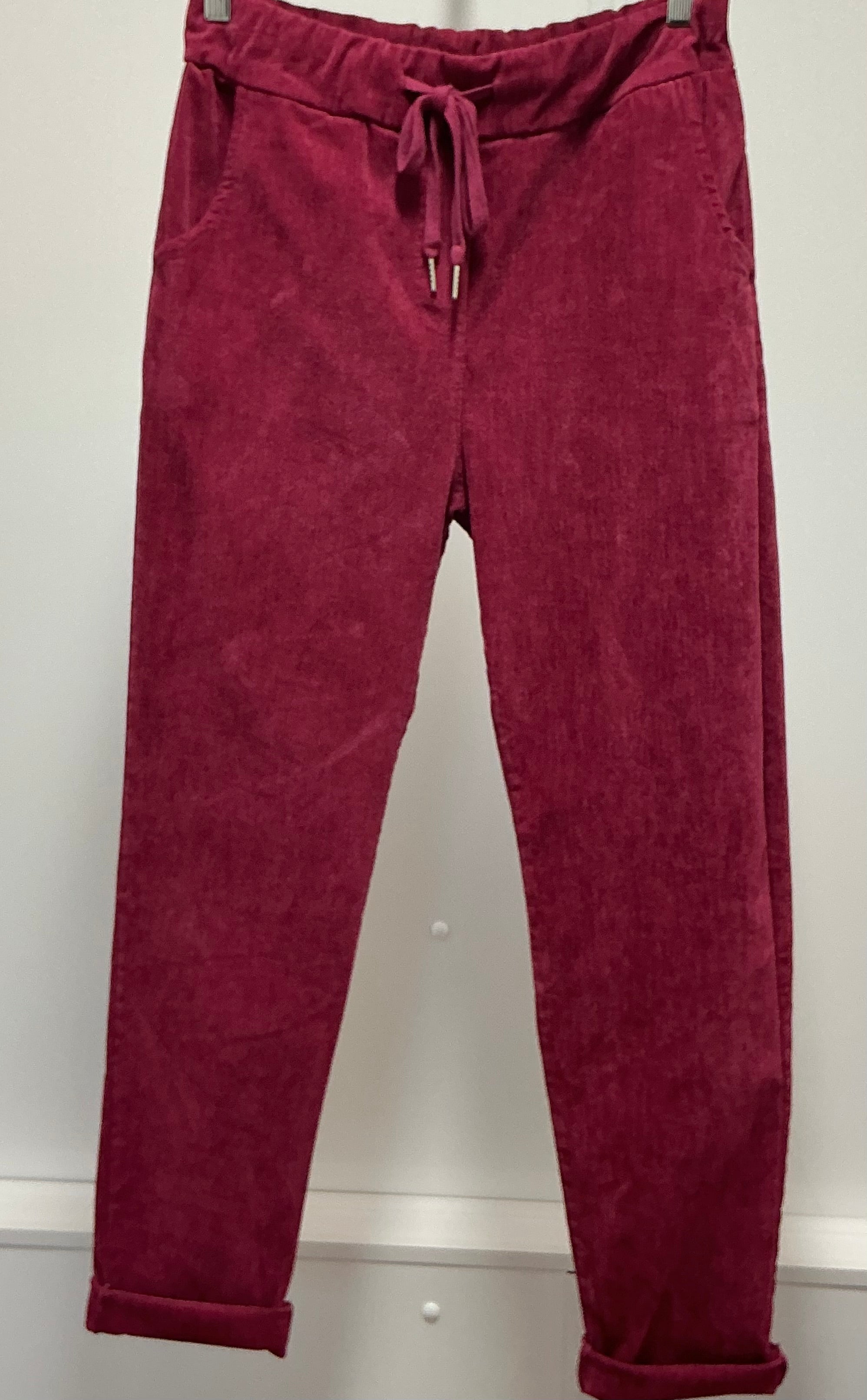 Ultra fine Needle Cord Magic Trouser