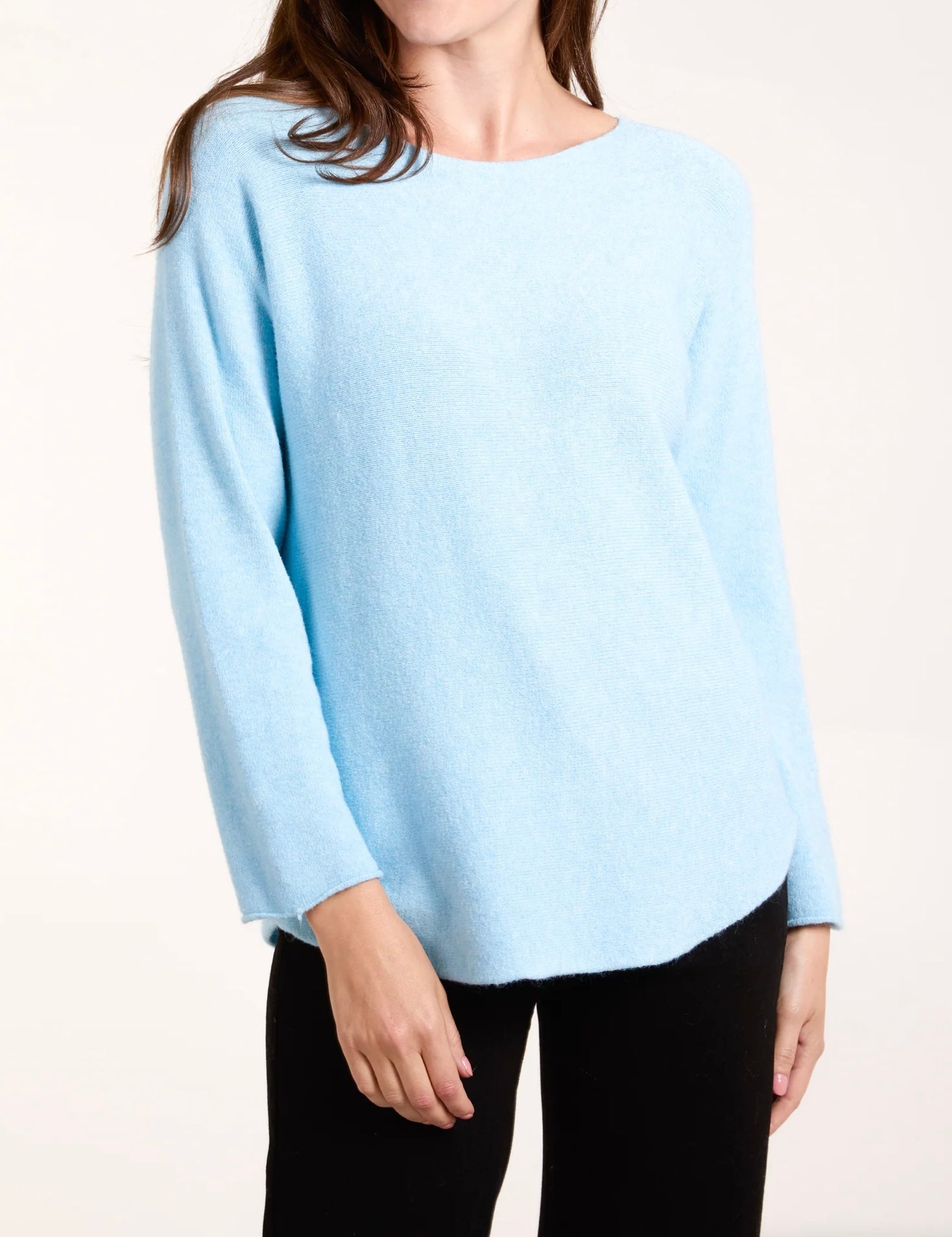 Round Neck Fine Knit Jumper