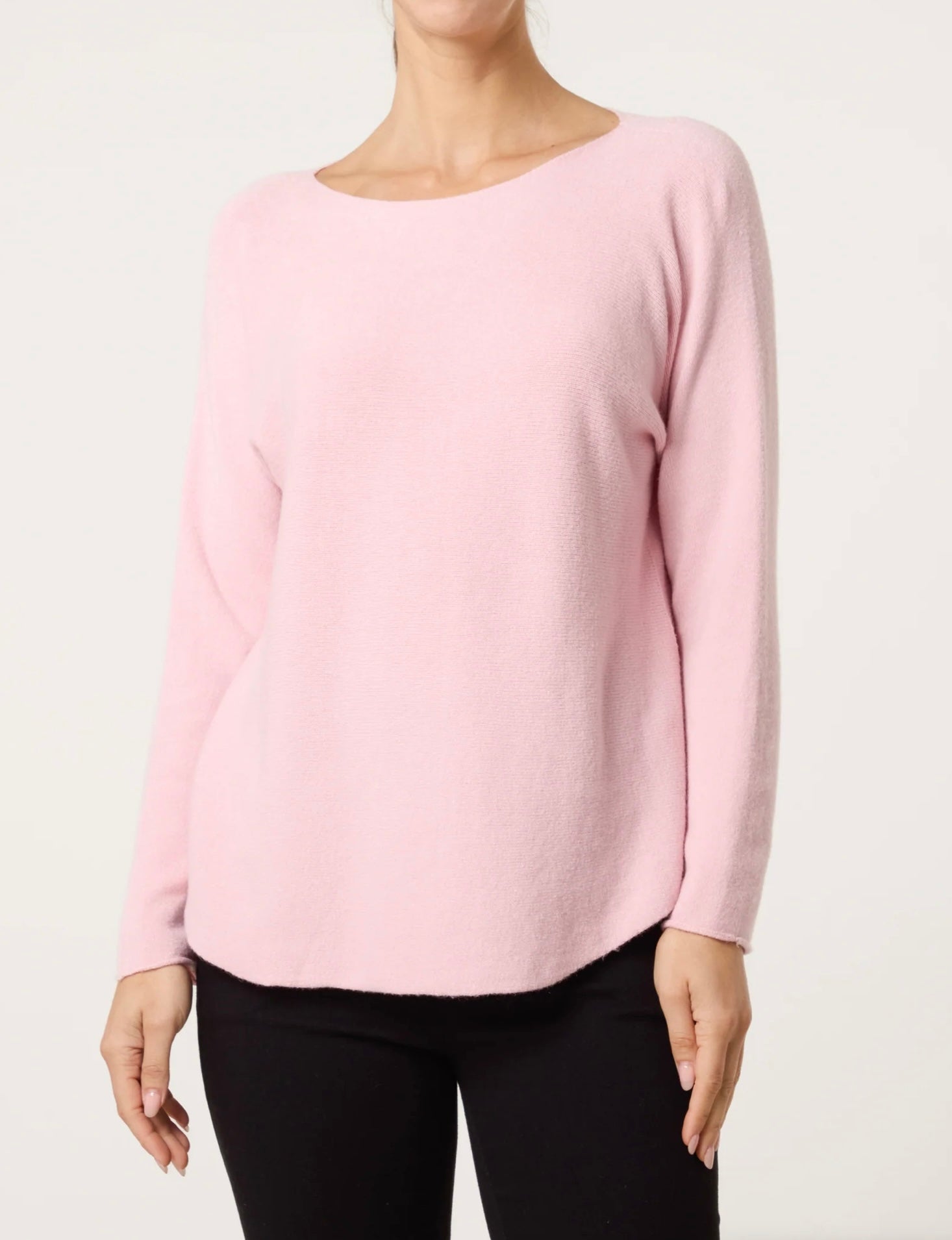 Round Neck Fine Knit Jumper