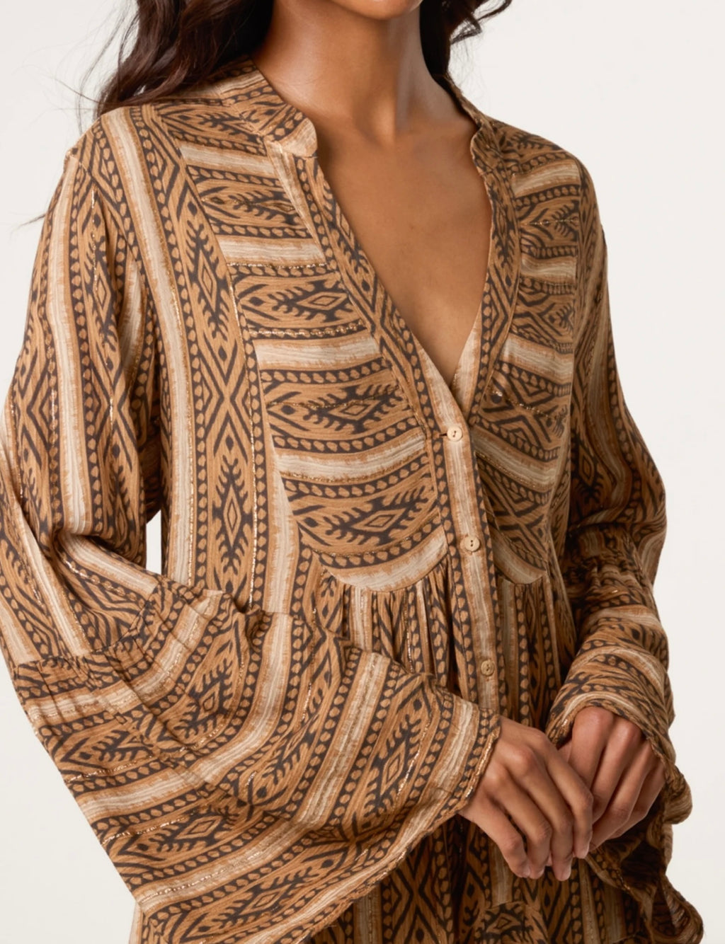 Aztec Tunic Long Dress