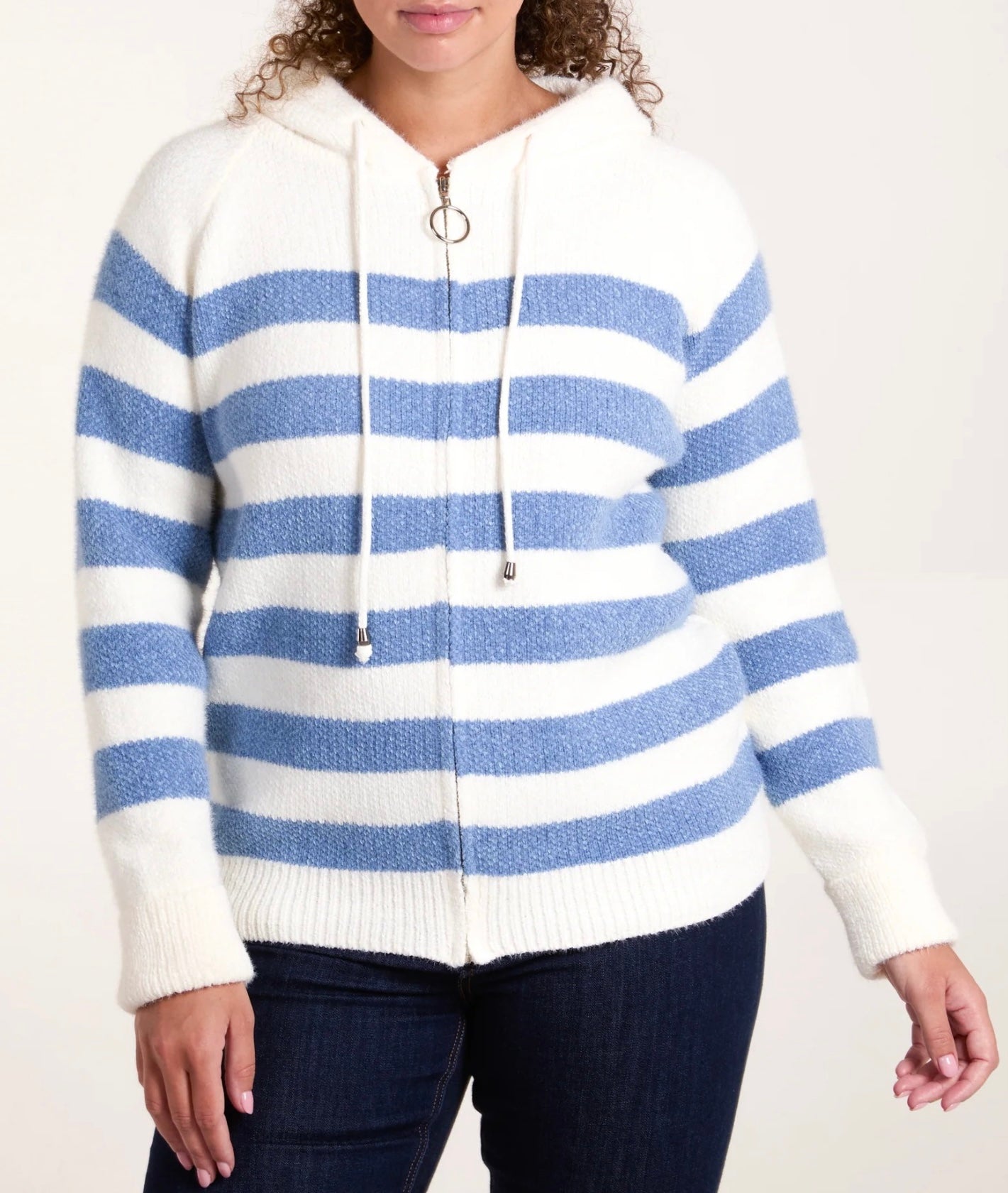 Zip Up Soft feel fluffy Hoodie