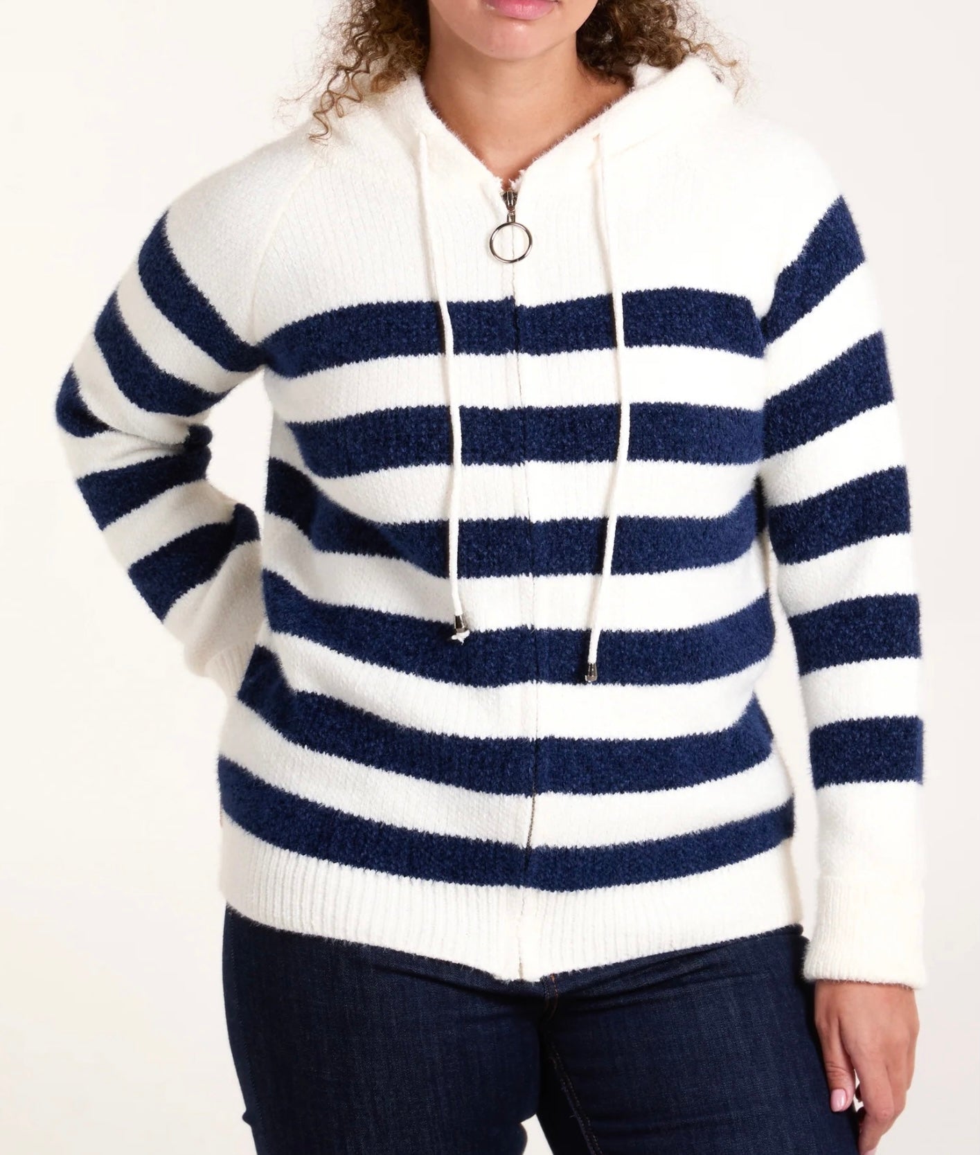 Zip Up Soft feel fluffy Hoodie