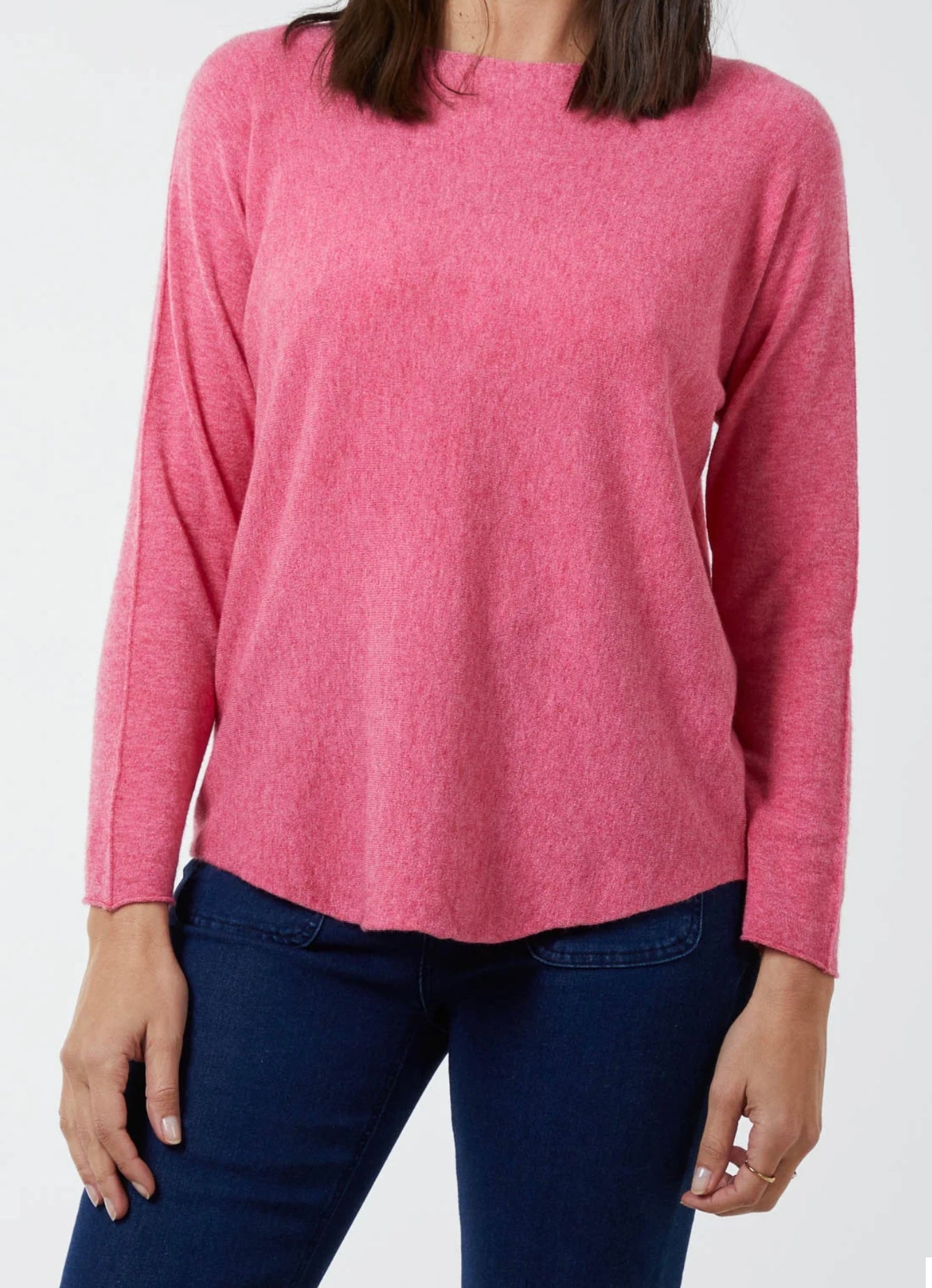 Round Neck Fine Knit Jumper