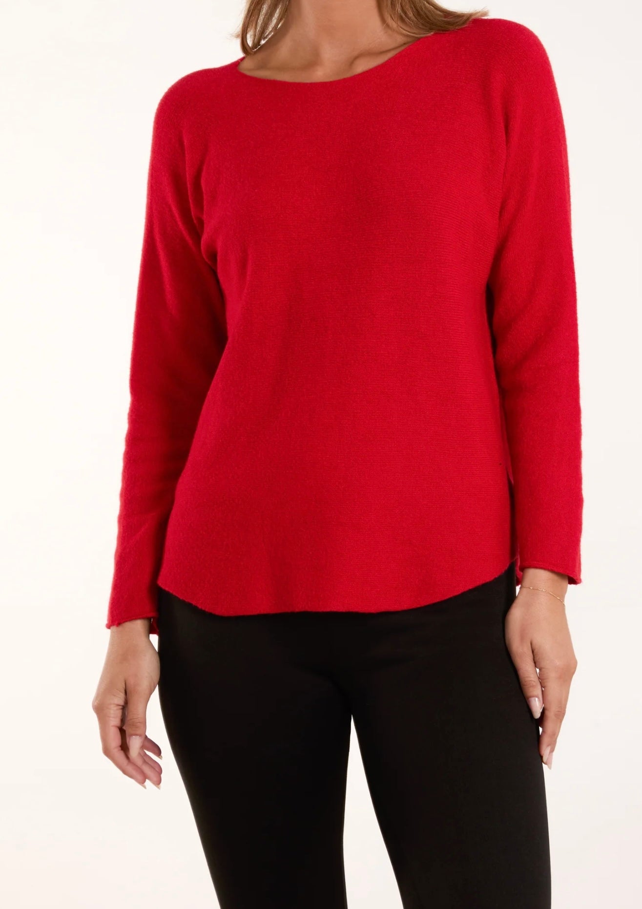Round Neck Fine Knit Jumper